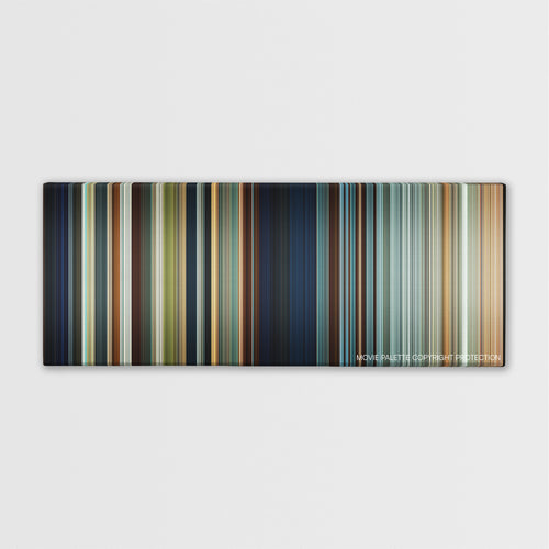 The Vow color palette canvas print: thousands of thin vertical stripes of color