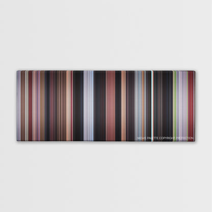 Dracula Untold color palette canvas print: thousands of thin vertical stripes of color