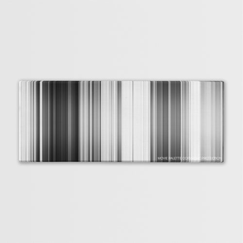 Like Stars on Earth color palette canvas print: thousands of thin vertical stripes of color