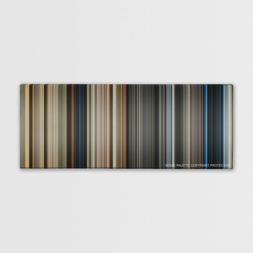 Life Is Beautiful color palette canvas print: thousands of thin vertical stripes of color