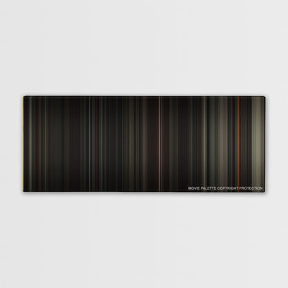 The Road color palette canvas print: thousands of thin vertical stripes of color