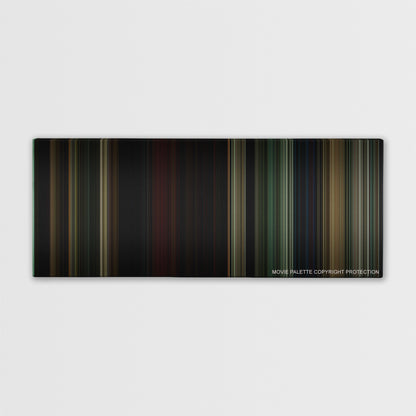 The Last of the Mohicans color palette canvas print: thousands of thin vertical stripes of color