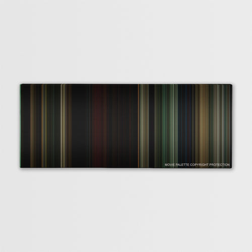 The Last of the Mohicans color palette canvas print: thousands of thin vertical stripes of color