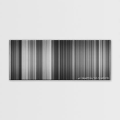 The Third Man color palette canvas print: thousands of thin vertical stripes of color