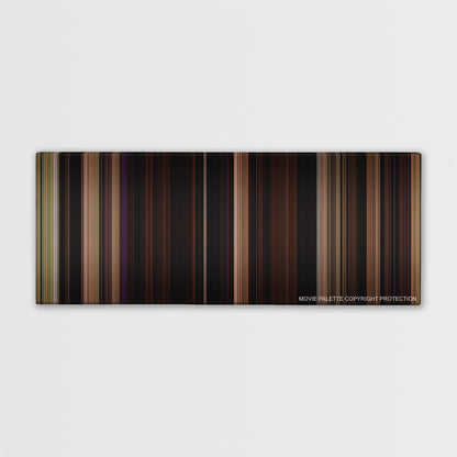 Blue Velvet color palette canvas print: thousands of thin vertical stripes of color