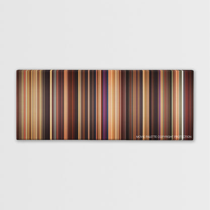 Adventureland color palette canvas print: thousands of thin vertical stripes of color