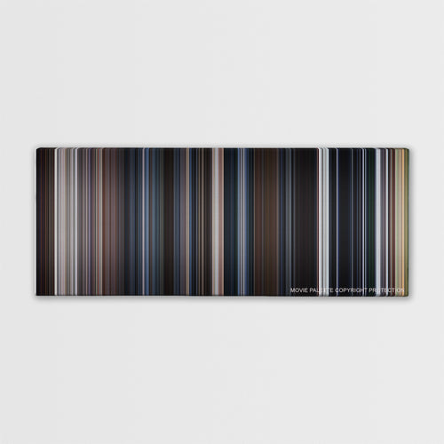 The X Files color palette canvas print: thousands of thin vertical stripes of color