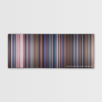 Scary Movie 2 color palette canvas print: thousands of thin vertical stripes of color