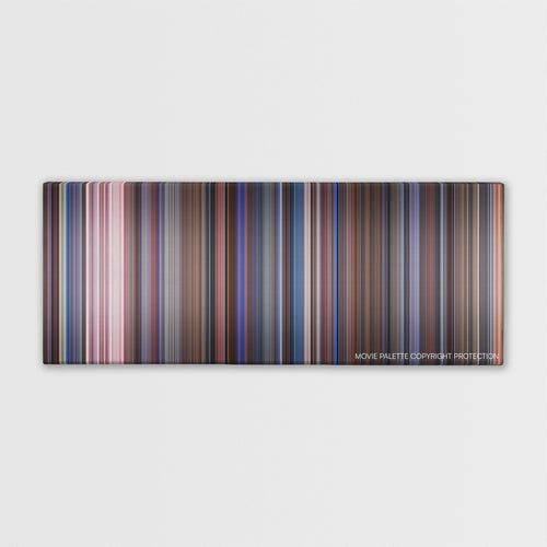 Scary Movie 2 color palette canvas print: thousands of thin vertical stripes of color