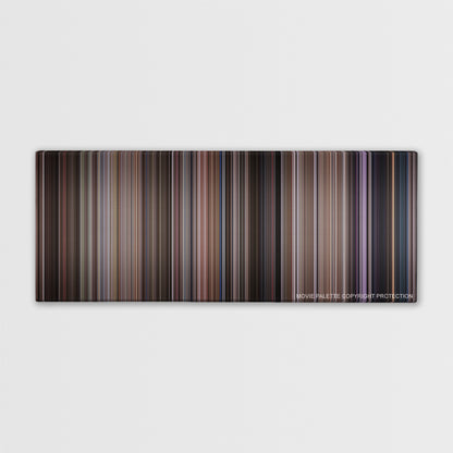 Ghostbusters color palette canvas print: thousands of thin vertical stripes of color