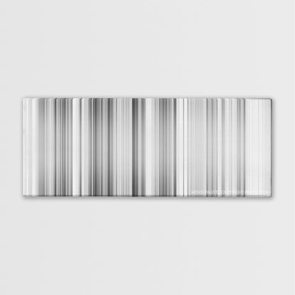Bicycle Thieves color palette canvas print: thousands of thin vertical stripes of color