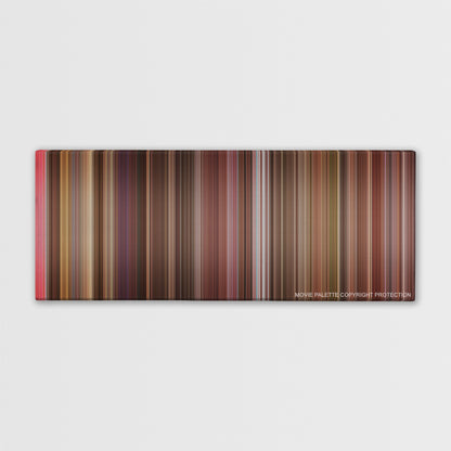My Best Friend's Wedding color palette canvas print: thousands of thin vertical stripes of color
