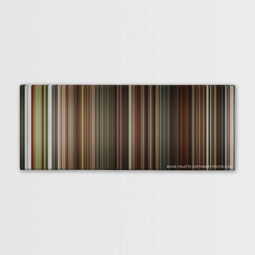 Lucky Number Slevin color palette canvas print: thousands of thin vertical stripes of color