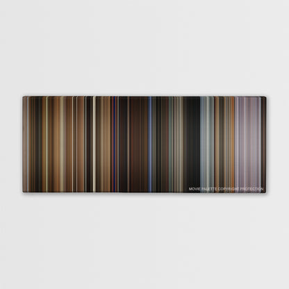 Bohemian Rhapsody color palette canvas print: thousands of thin vertical stripes of color