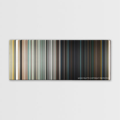 London Has Fallen color palette canvas print: thousands of thin vertical stripes of color