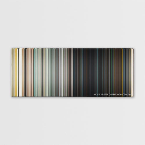 London Has Fallen color palette canvas print: thousands of thin vertical stripes of color