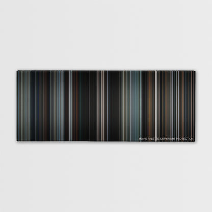 Heat color palette canvas print: thousands of thin vertical stripes of color