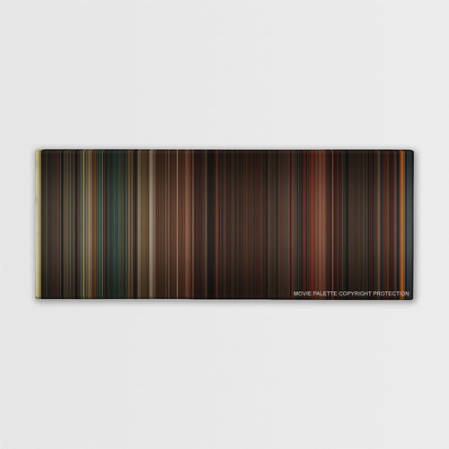 Inglourious Basterds color palette canvas print: thousands of thin vertical stripes of color