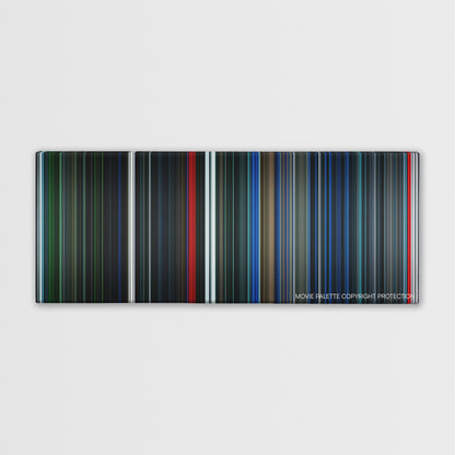 Pandorum color palette canvas print: thousands of thin vertical stripes of color