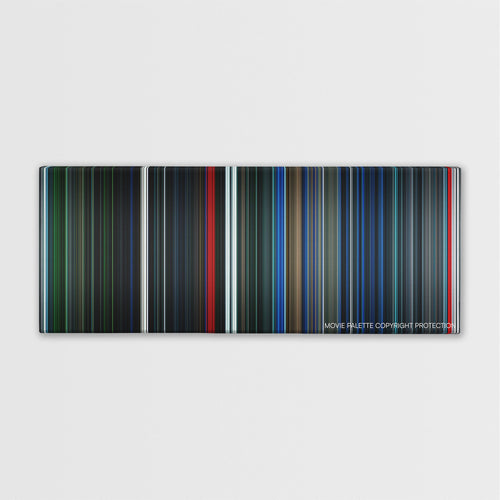 Pandorum color palette canvas print: thousands of thin vertical stripes of color