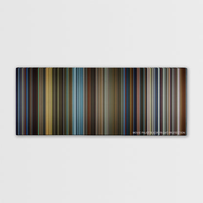 X-Men: Days of Future Past color palette canvas print: thousands of thin vertical stripes of color