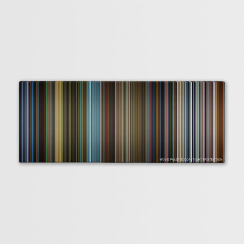 X-Men: Days of Future Past color palette canvas print: thousands of thin vertical stripes of color