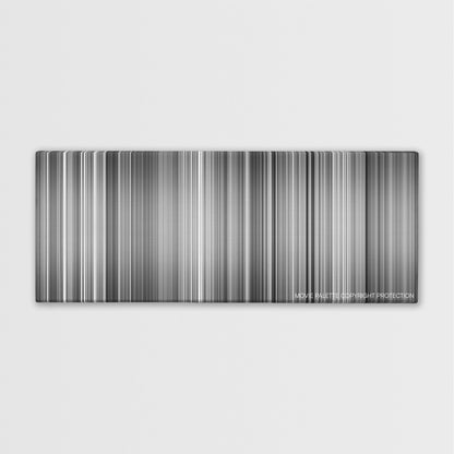 M color palette canvas print: thousands of thin vertical stripes of color