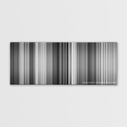 On the Waterfront color palette canvas print: thousands of thin vertical stripes of color