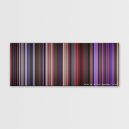 Miss Congeniality color palette canvas print: thousands of thin vertical stripes of color