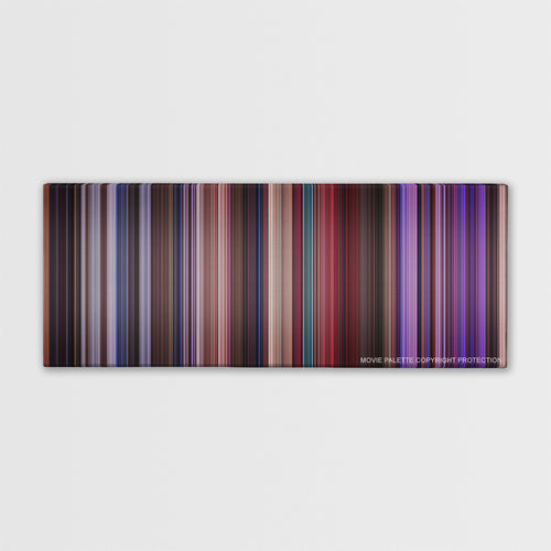 Miss Congeniality color palette canvas print: thousands of thin vertical stripes of color