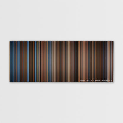 Gladiator color palette canvas print: thousands of thin vertical stripes of color