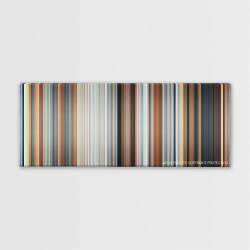 Zombieland: Double Tap color palette canvas print: thousands of thin vertical stripes of color