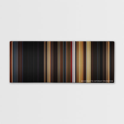Nocturnal Animals color palette canvas print: thousands of thin vertical stripes of color