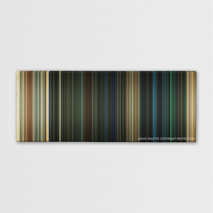 The Purge: Anarchy color palette canvas print: thousands of thin vertical stripes of color