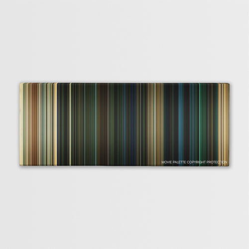 The Purge: Anarchy color palette canvas print: thousands of thin vertical stripes of color