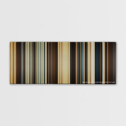 Troy color palette canvas print: thousands of thin vertical stripes of color