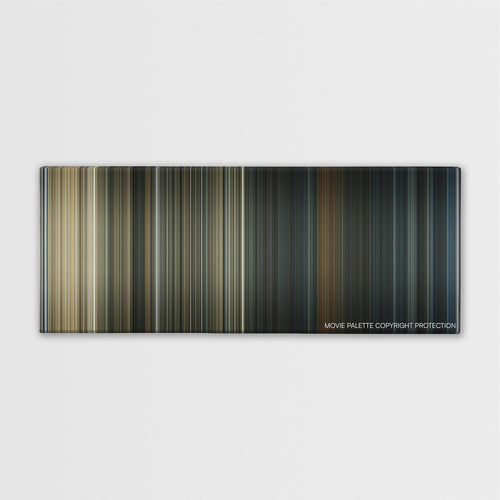 The Texas Chainsaw Massacre color palette canvas print: thousands of thin vertical stripes of color