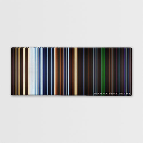 Pitch Black color palette canvas print: thousands of thin vertical stripes of color