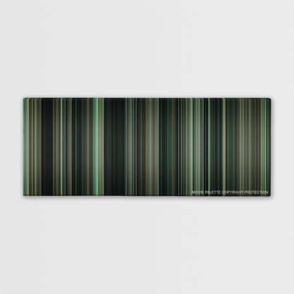 Source Code color palette canvas print: thousands of thin vertical stripes of color