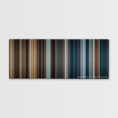 The Golden Compass color palette canvas print: thousands of thin vertical stripes of color