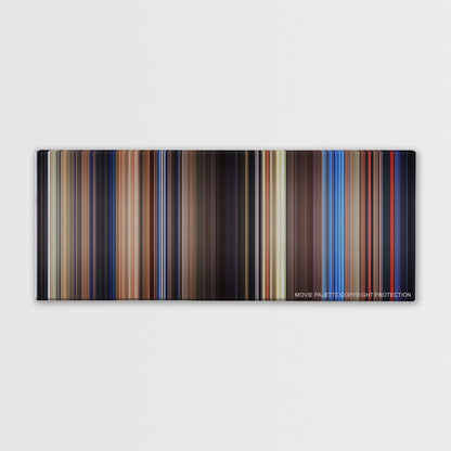 Poltergeist color palette canvas print: thousands of thin vertical stripes of color