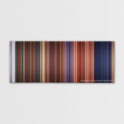 Lara Croft Tomb Raider: The Cradle of Life color palette canvas print: thousands of thin vertical stripes of color