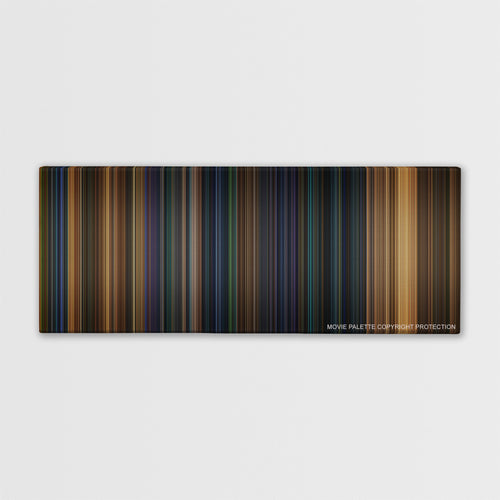 Gone in 60 Seconds color palette canvas print: thousands of thin vertical stripes of color