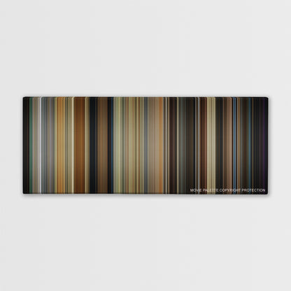 Get Out color palette canvas print: thousands of thin vertical stripes of color