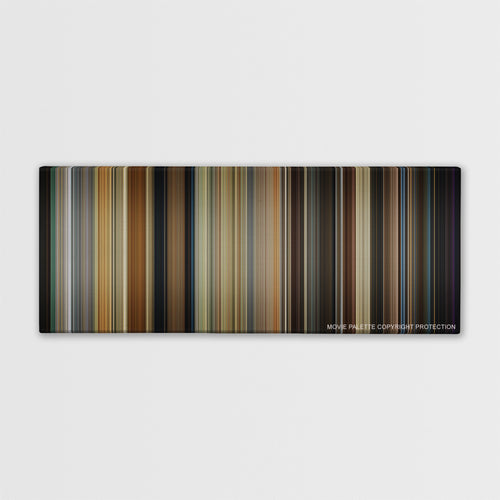 Get Out color palette canvas print: thousands of thin vertical stripes of color