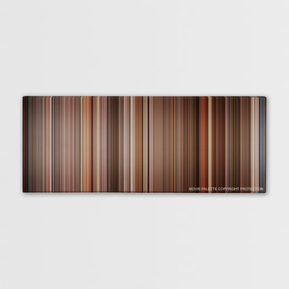Amadeus color palette canvas print: thousands of thin vertical stripes of color