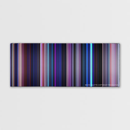 Frozen II color palette canvas print: thousands of thin vertical stripes of color