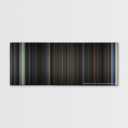 Evil Dead II color palette canvas print: thousands of thin vertical stripes of color