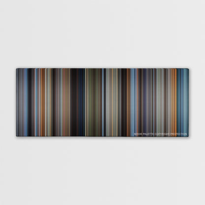 Point Break color palette canvas print: thousands of thin vertical stripes of color