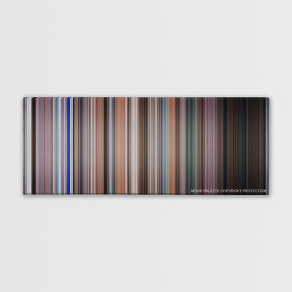 Elf color palette canvas print: thousands of thin vertical stripes of color